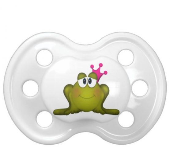 Princess Frog Baby Pacifier Gift