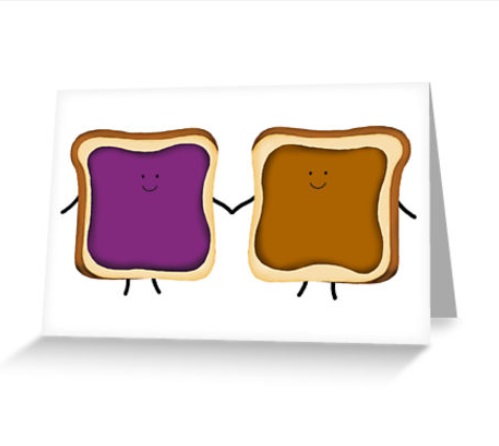 peanut butter and jelly card birthday best friend