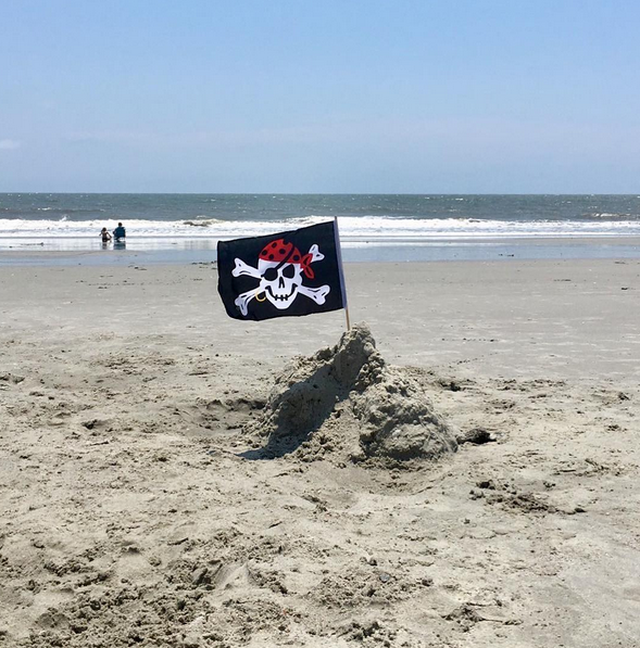 Folly Beach Pirate Flag Charleston SC