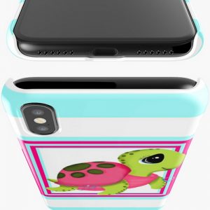sea turtle pink iphone case cover girly loggerhead charleston artist beach