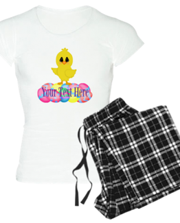 Easter Pajamas outfit Custom Eggs Chicken chick spring