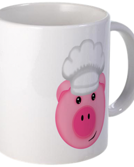 pig chef coffee mug kitchen decor baker